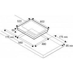 Варочная панель Bertazzoni P604LHERAG