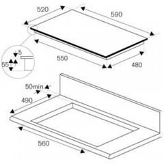 Варочная панель Bertazzoni P603I30NV