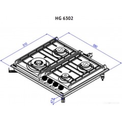 Варочная панель Korting HG 6302 CTB