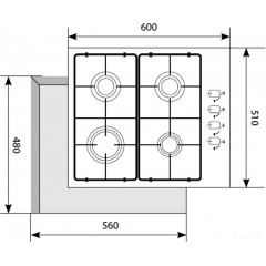 Варочная панель LEX GVS 644-1 IX