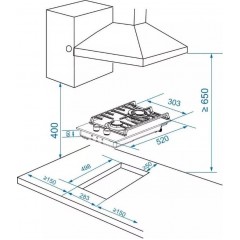 Варочная панель Zorg HAG31 FDW black