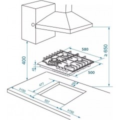 Варочная панель Zorg HAG63 FDW gray