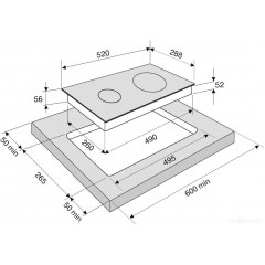 Варочная панель Krona Erde 30 BL 2BFTS