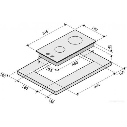 Варочная панель Krona Hagel 30 BL