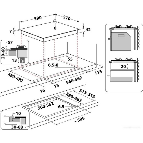 Варочная панель Whirlpool AKT 625/NB1