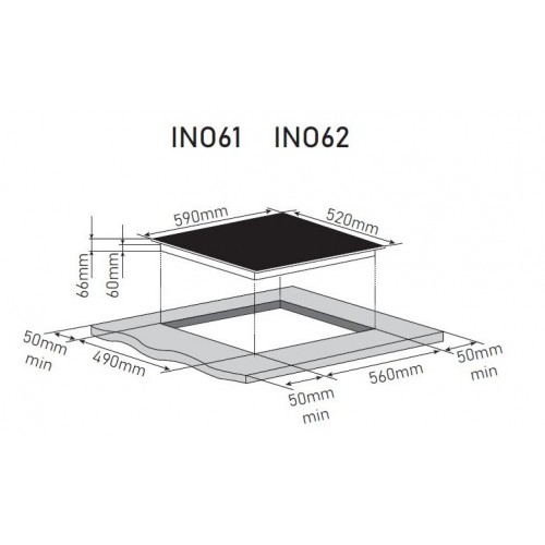 Варочная панель Zorg INO61 (черный матовый)