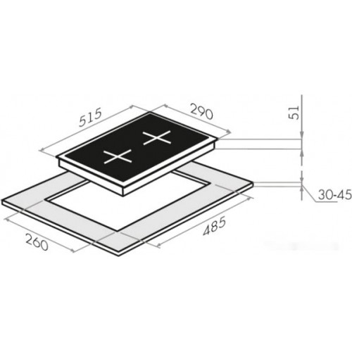 Варочная панель Maunfeld EGHE.32.63CBG/G