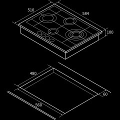 Варочная панель HIBERG VM 6245 Gr