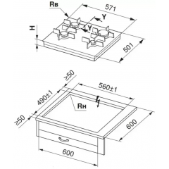 Варочная панель V-ZUG GAS641GSAZ