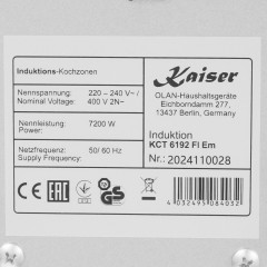 Варочная панель Kaiser KCT 6192 FI Em