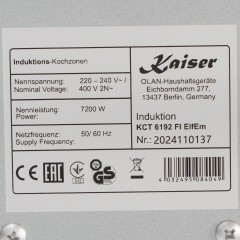 Варочная панель Kaiser KCT 6192 FI ElfEm
