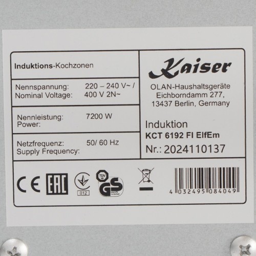 Варочная панель Kaiser KCT 6192 FI ElfEm