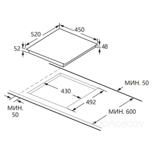 Варочная панель Konigin Vega C453 SBK