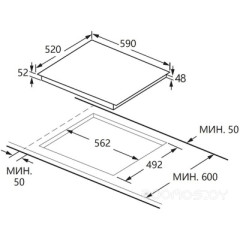 Варочная панель Konigin Vega C604 SBK