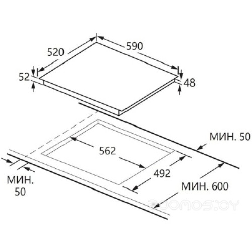 Варочная панель Konigin Vega C604 SBK