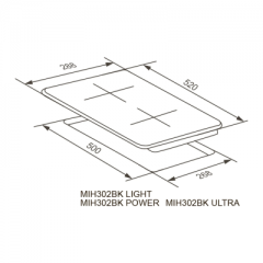 Варочная панель Meferi MIH302BK ULTRA