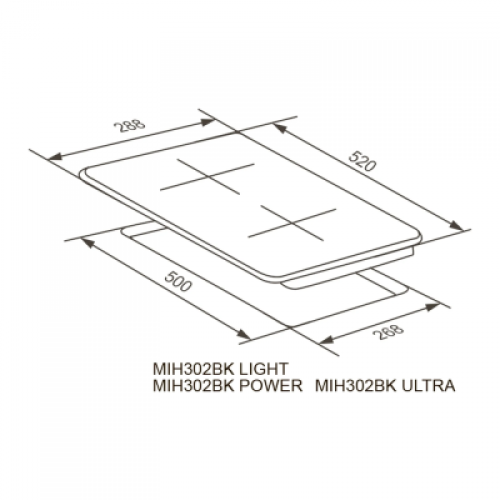 Варочная панель Meferi MIH302BK ULTRA