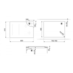 Варочная панель Smeg SIM3864MB