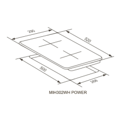 Варочная панель Meferi MIH302WH POWER