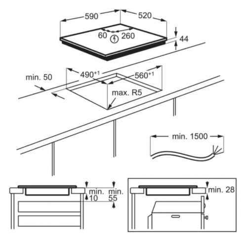 Варочная панель AEG TI64IB10FB