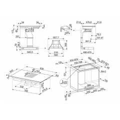 Варочная панель Smeg HOBD182DG