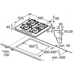 Варочная панель Bosch PPH6A6I40O
