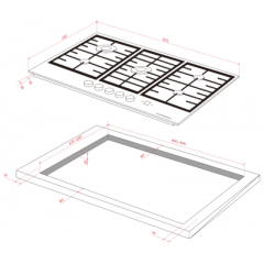 Варочная панель Kuppersberg FG 98 B