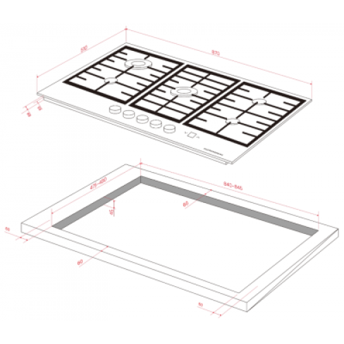 Варочная панель Kuppersberg FG 98 B