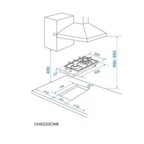 Варочная панель Candy CHXG32CWB