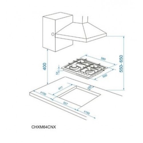 Варочная панель Candy CHXM64CWW