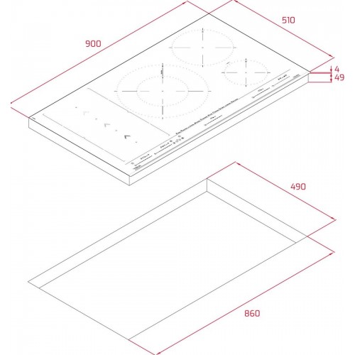 Варочная панель Teka IBF 95-G1 MST Infinity Matt Black