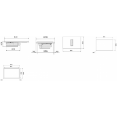 Варочная панель Falmec Zero Easy 84 Vetro Nero
