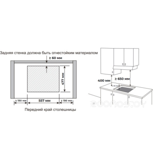 Варочная панель Meferi MGH604BG GLASS ULTRA