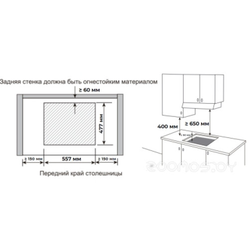 Варочная панель Meferi MGH604BK LIGHT