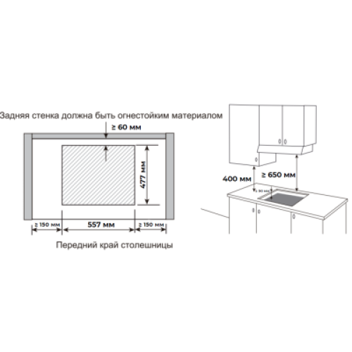 Варочная панель Meferi MGH604BK LIGHT