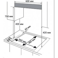 Варочная панель Weissgauff HGG 642 BGH Double Wok Timer