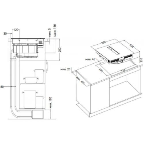 Варочная панель Meferi XSMART75BK COMFORT