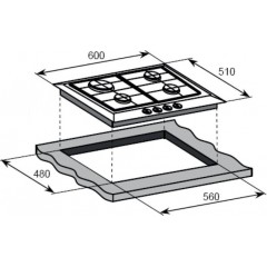 Варочная панель Weissgauff HG 640 BFh