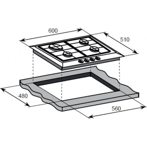 Варочная панель Weissgauff HG 640 BFh