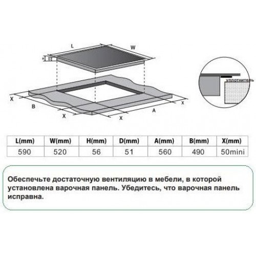 Варочная панель Schtoff IF7009 Black