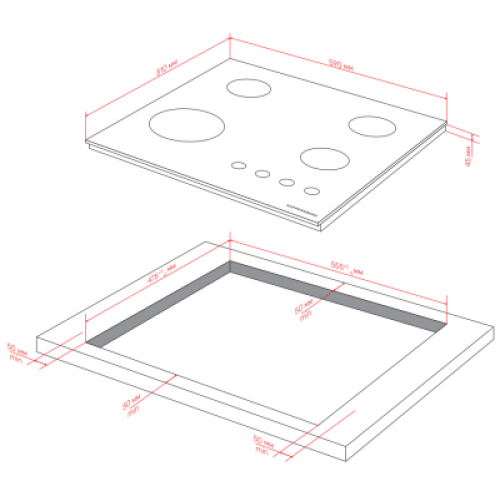 Варочная панель Kuppersberg FG 60 W