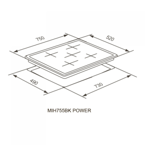 Варочная панель Meferi MIH755BK POWER