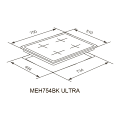 Варочная панель Meferi MEH754BK ULTRA