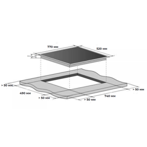 Варочная панель Meferi MEH755BK ULTRA