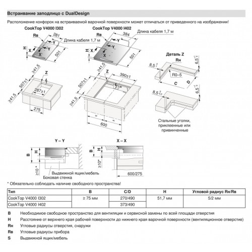 Варочная панель V-ZUG CTI4T-31144