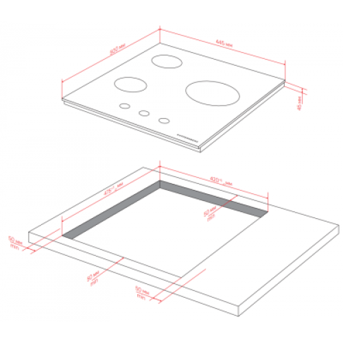 Варочная панель Kuppersberg FS 40 B