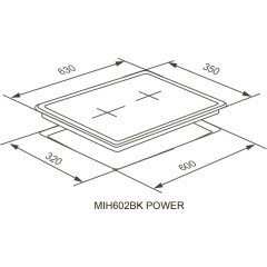 Варочная панель Meferi MIH602BK Power