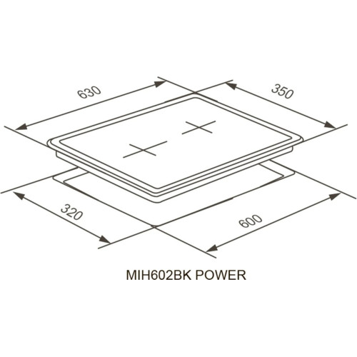Варочная панель Meferi MIH602BK Power