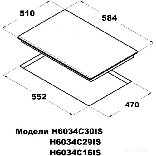 Варочная панель Schtoff H6034C29IS White