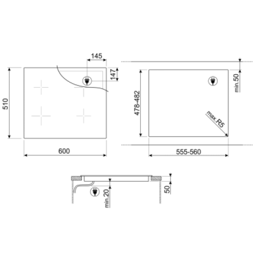 Варочная панель Smeg SI1B22641D